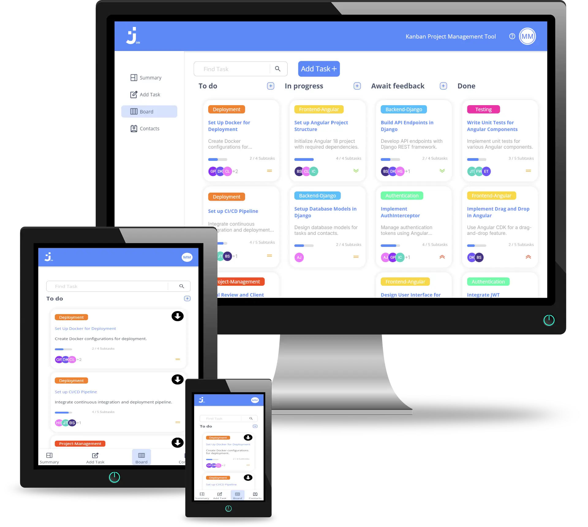 Join – Drag-and-Drop Kanban Project Management Tool – Product Screenshot