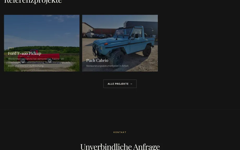 Imperial Motorworks Multilingual Premium Website for a Classic Car Manufactory – Multilingual Reach & Visibility (Desktop)