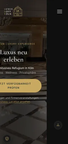 Luxus Loft Cologne smartphone view