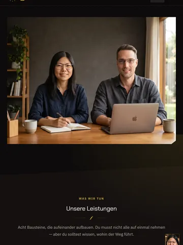 ThaiKickStarter Europe Dreisprachige Agenturplattform mit scrollgesteuertem Film – Drei Sprachen, gleichwertig (Tablet)