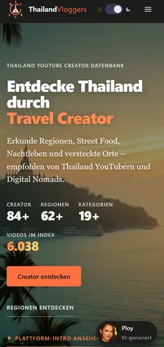Thailand Vloggers smartphone view