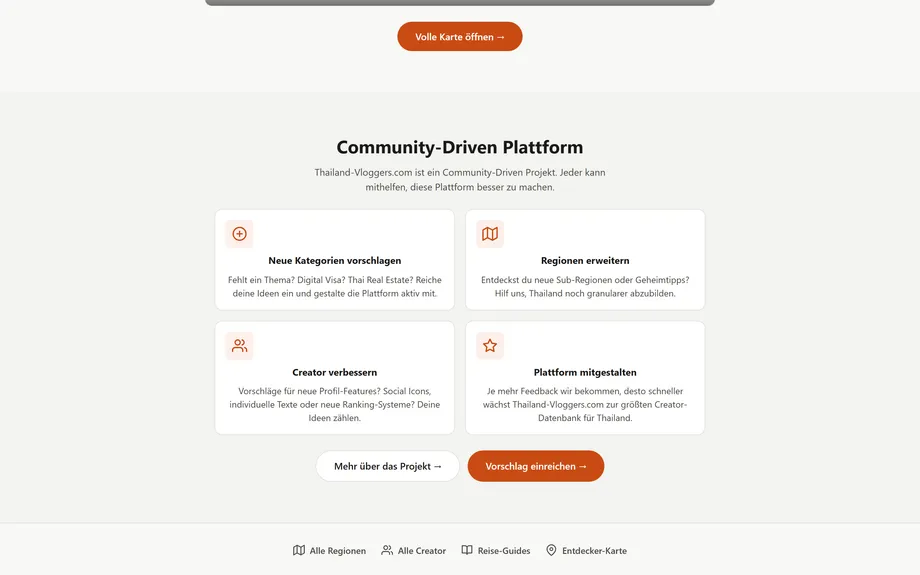 Thailand Vloggers Creator Discovery Platform for Travel YouTube Channels – SEO & Content Discovery Engine (Desktop)