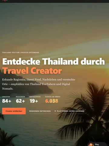 Thailand Vloggers tablet view